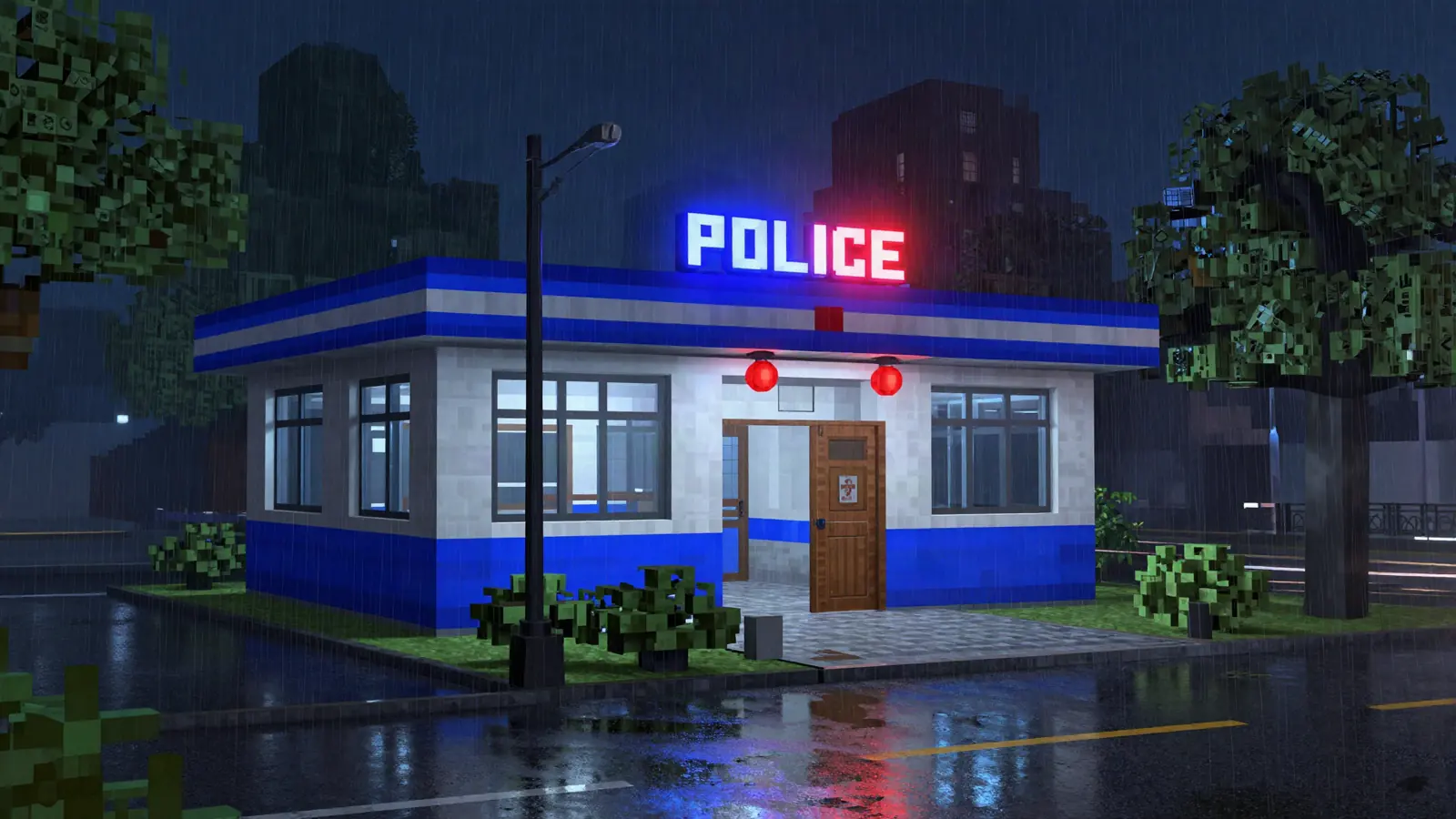 Polizei im Einsatz auf dem 4Blocks Server